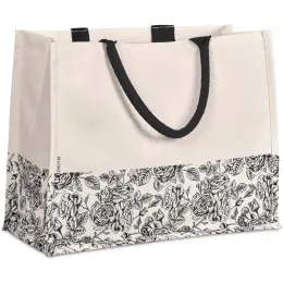 Okiyo Hana Printed Cotton Tote Close Up